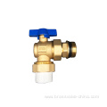 Hot forging brass angle ball valve with PPR union